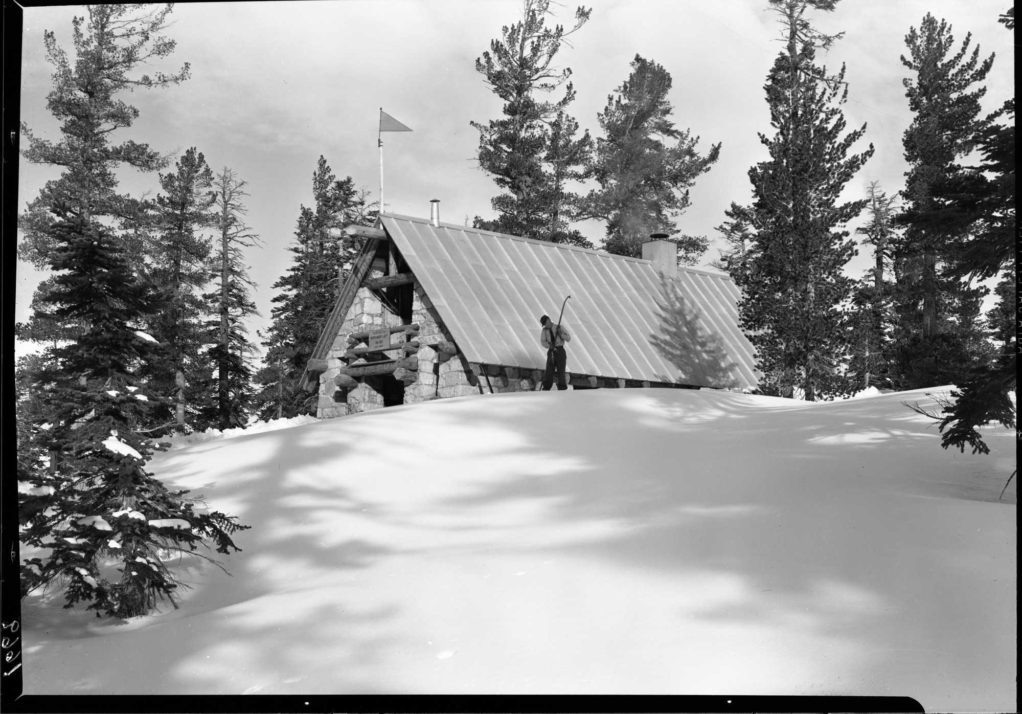 Ostrander Lake ski hut.