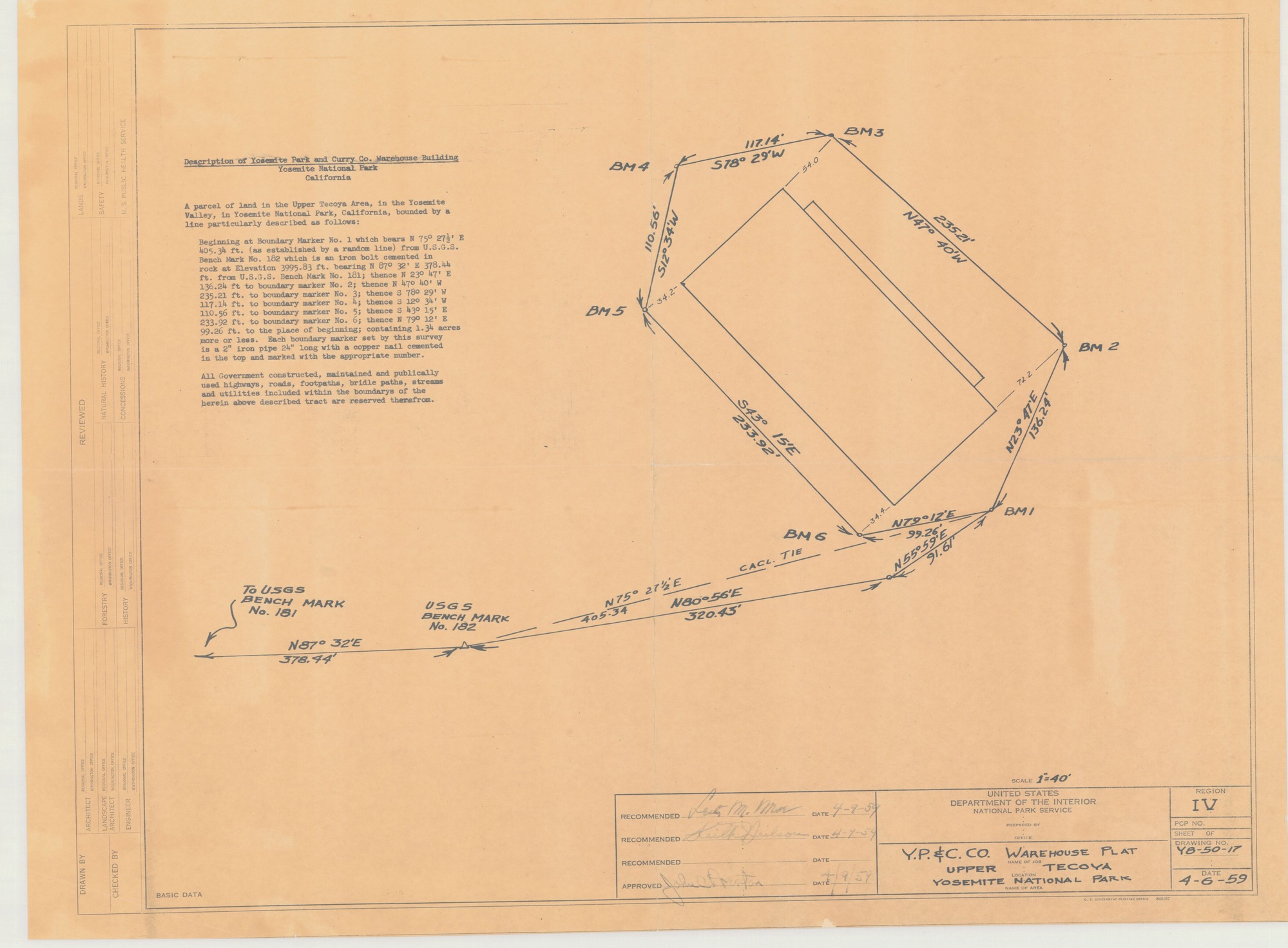 Y.P. & C. Co. Warehouse Plat Upper Tecoya