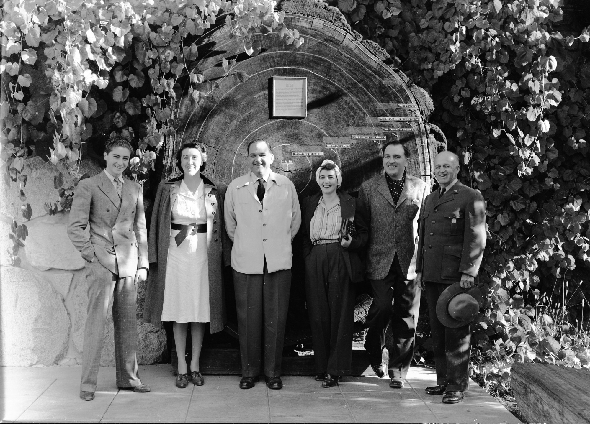 Party of Mrs. Rios, wife of the Pres. of Chile, at the Museum. Supt. Frank Kittredge on the far right.