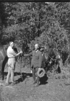 Mrs. F.D. Roosevelt with Col. C.G. Thomson.