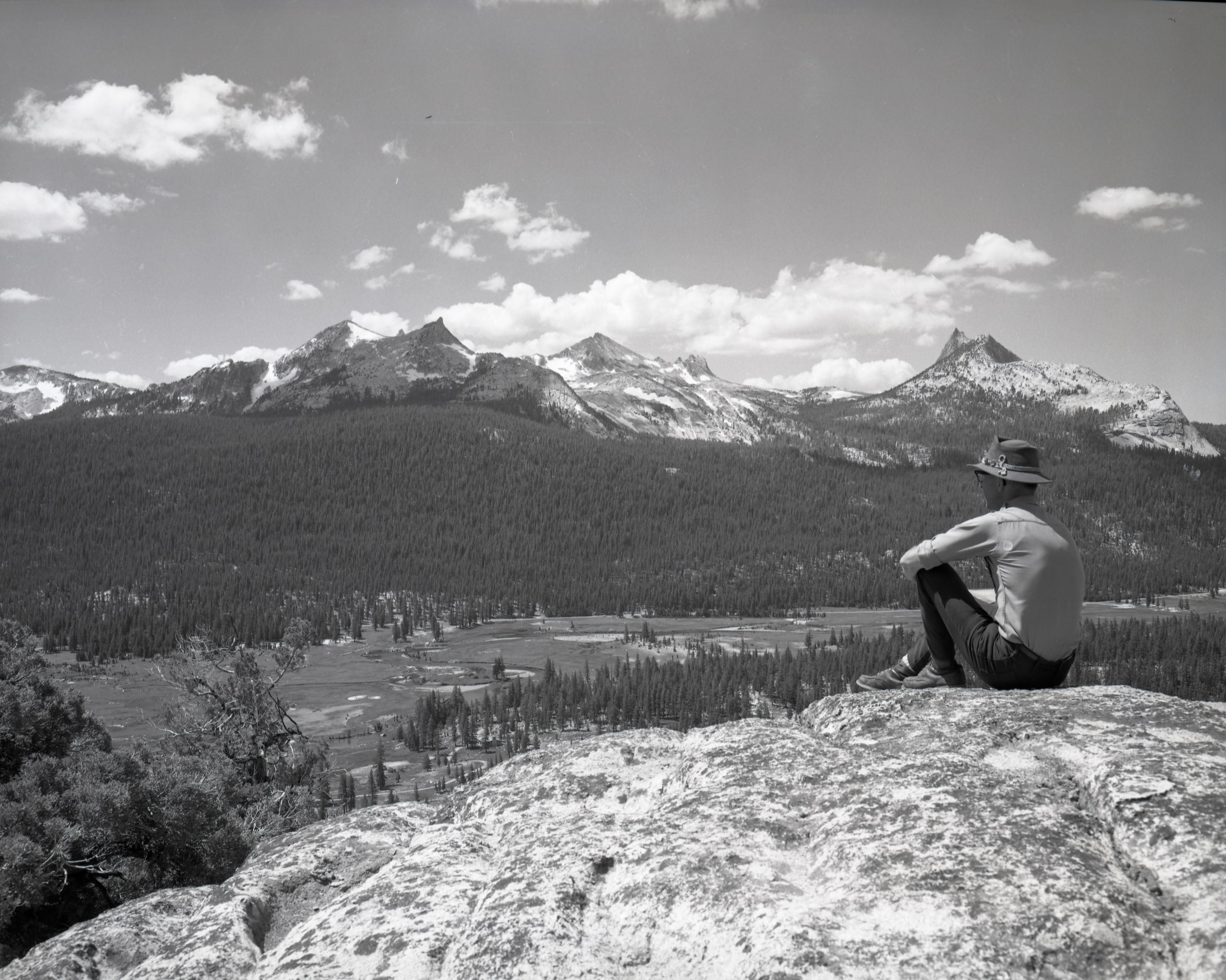 View of Cathedral Range from Juniper Ridge.