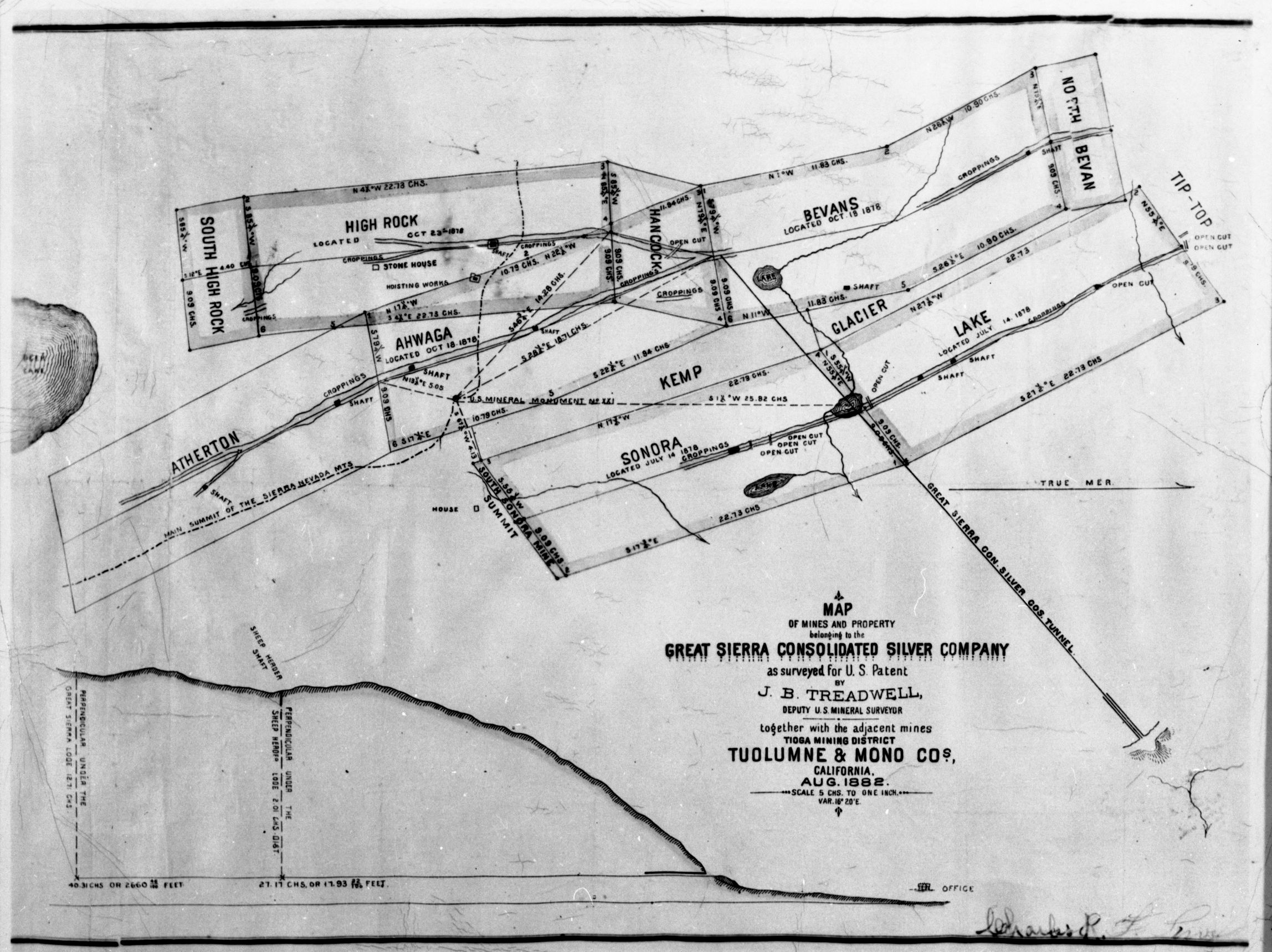 Map of the Tioga Mining district.