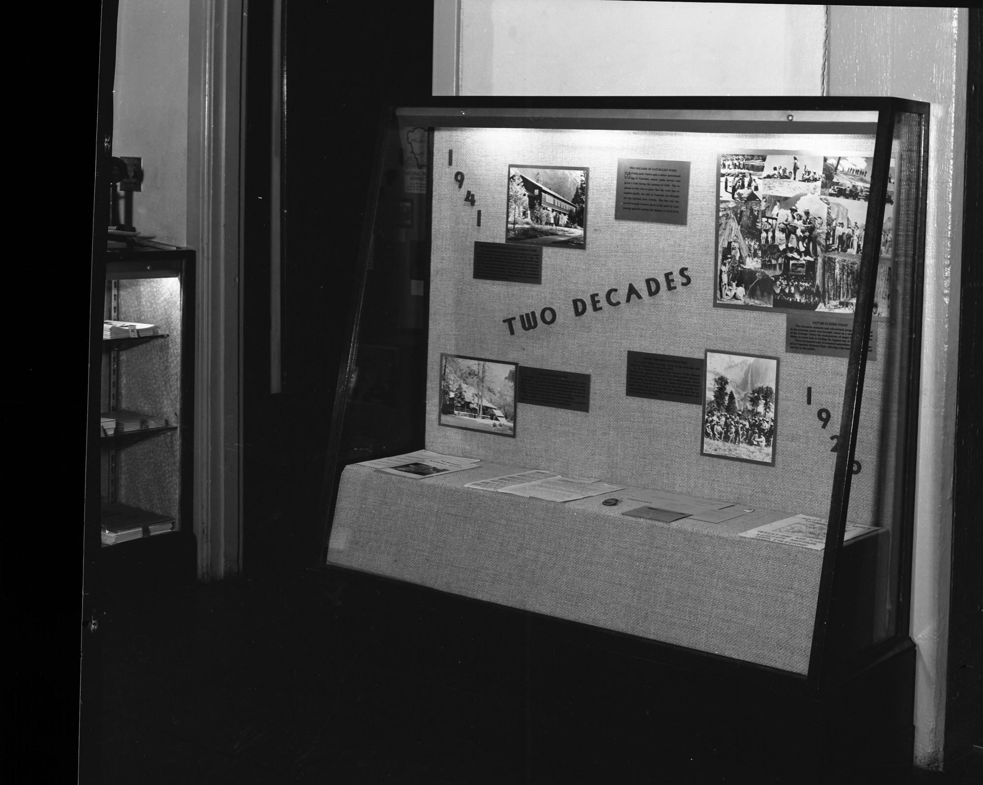 Completed Museum exhibit in foyer.