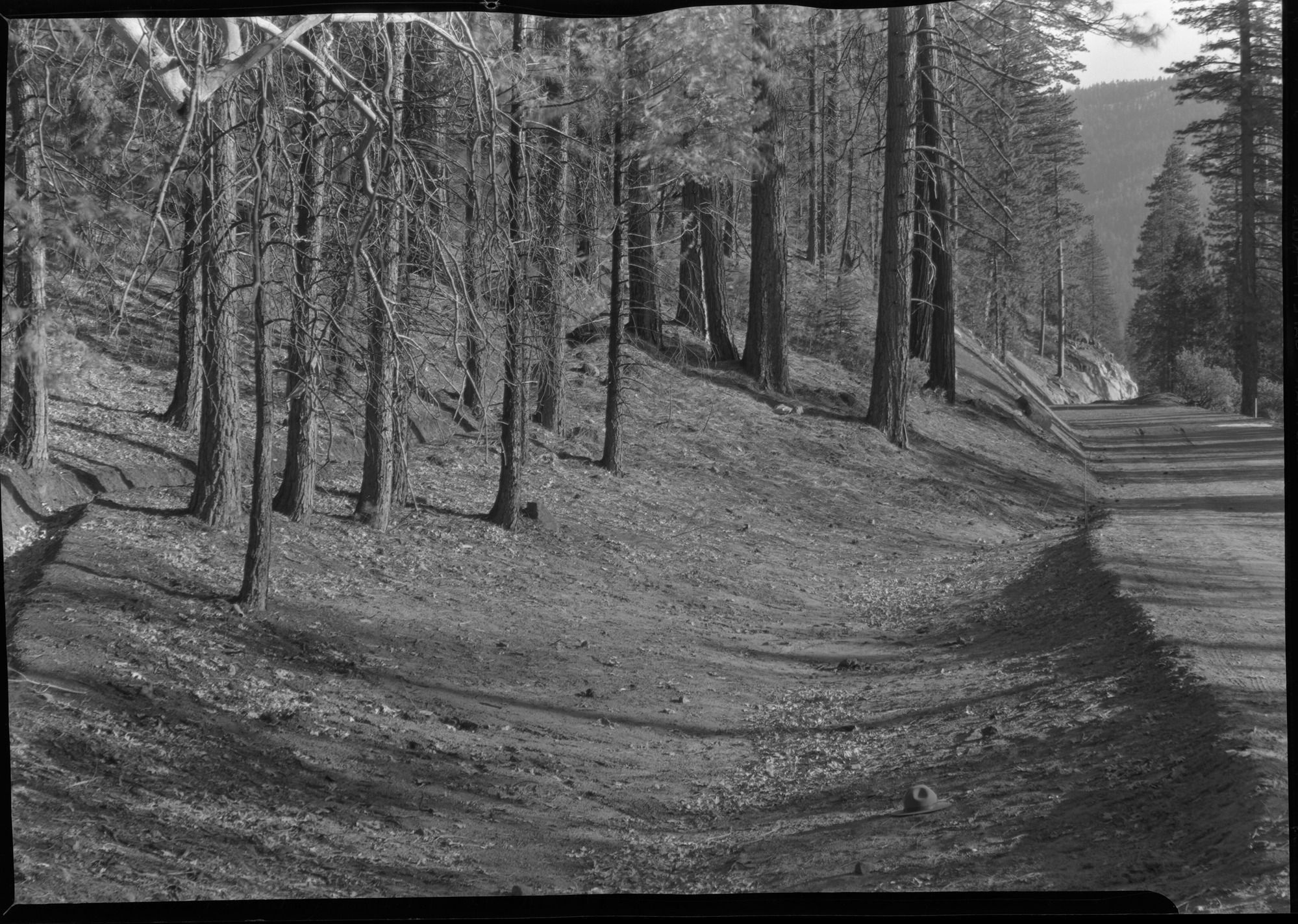 Rounding of Myers Pass into Road
