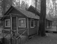 Foresta. Dr. Goodrich large house #1. B-12. ["They are old Foresta hotel cabins put together - torn down in 1970." SS to LN].