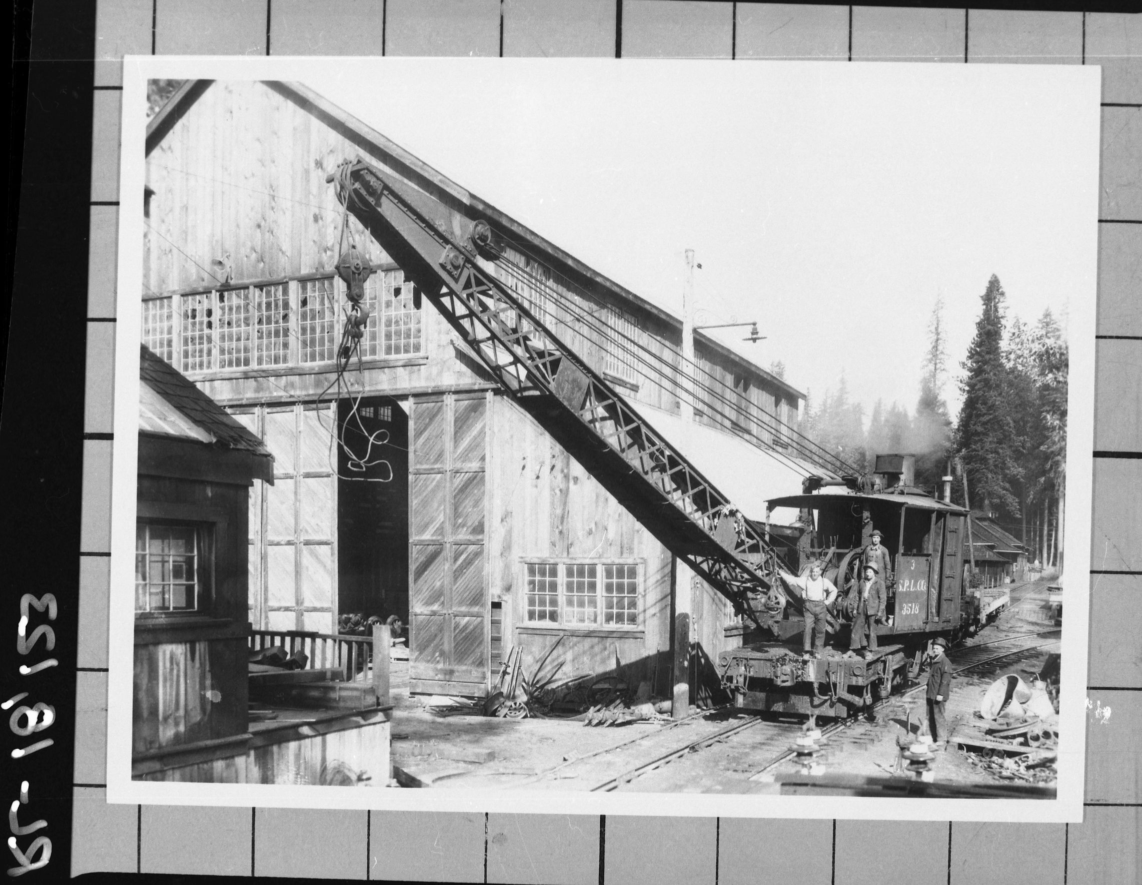 Copy Neg: 1983, J. Ernest. S. P. L. Co. (Sugar Pine Lumber Co.). From the negative file of Al Rose.