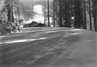 Completed Badger Pass parking area.