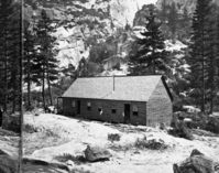 Foot of Cap of Liberty. Snow's Alpine house. copied by Michael Dixon, copied 1985