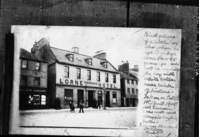Lorne Hotel, formerly a residence where John Muir was born in Dunbar, Scotland on April 21, 1838. This remained the Muir family home until 1849. Boyhood home - actually born in the building to the left.