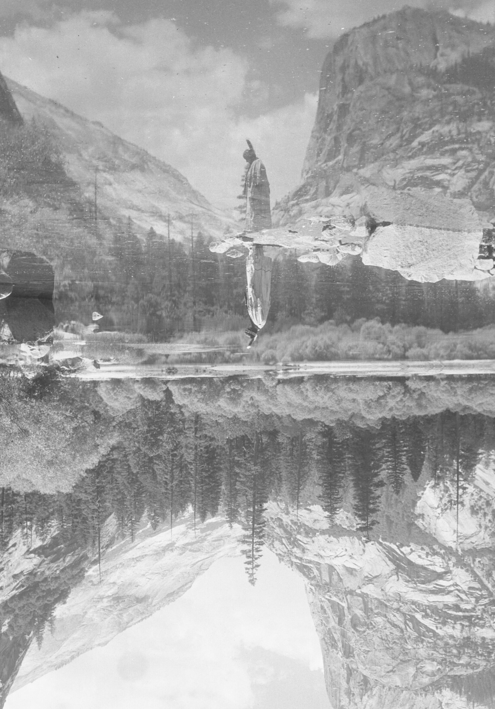 Native American Maiden at Mirror Lake.