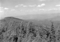 Big Oak Flat Road. General view of Little Pilot Peak and the country to the north of Big Pilot Peak. Picture taken from the Pilot Peak lookout station.