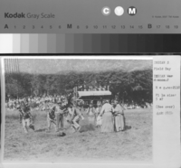 Native American War Dance; "622 Lloyd Photo; Tribal dances of the Yosemite Indians are vigorous with the participants strenuously swaying their bodies to the weird chant of the drummer. From James V. Lloyd, Information Ranger, Yosemite National Park, Calif" 2118