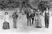 Left to right: Susan (Sukie) Lawrence & John Lawrence (sister and brother), Sally Ann Dick & Johnny Dick (sister & brother)