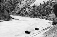 Copied by Jim Law, 1961. Flood near Emory, 1937.