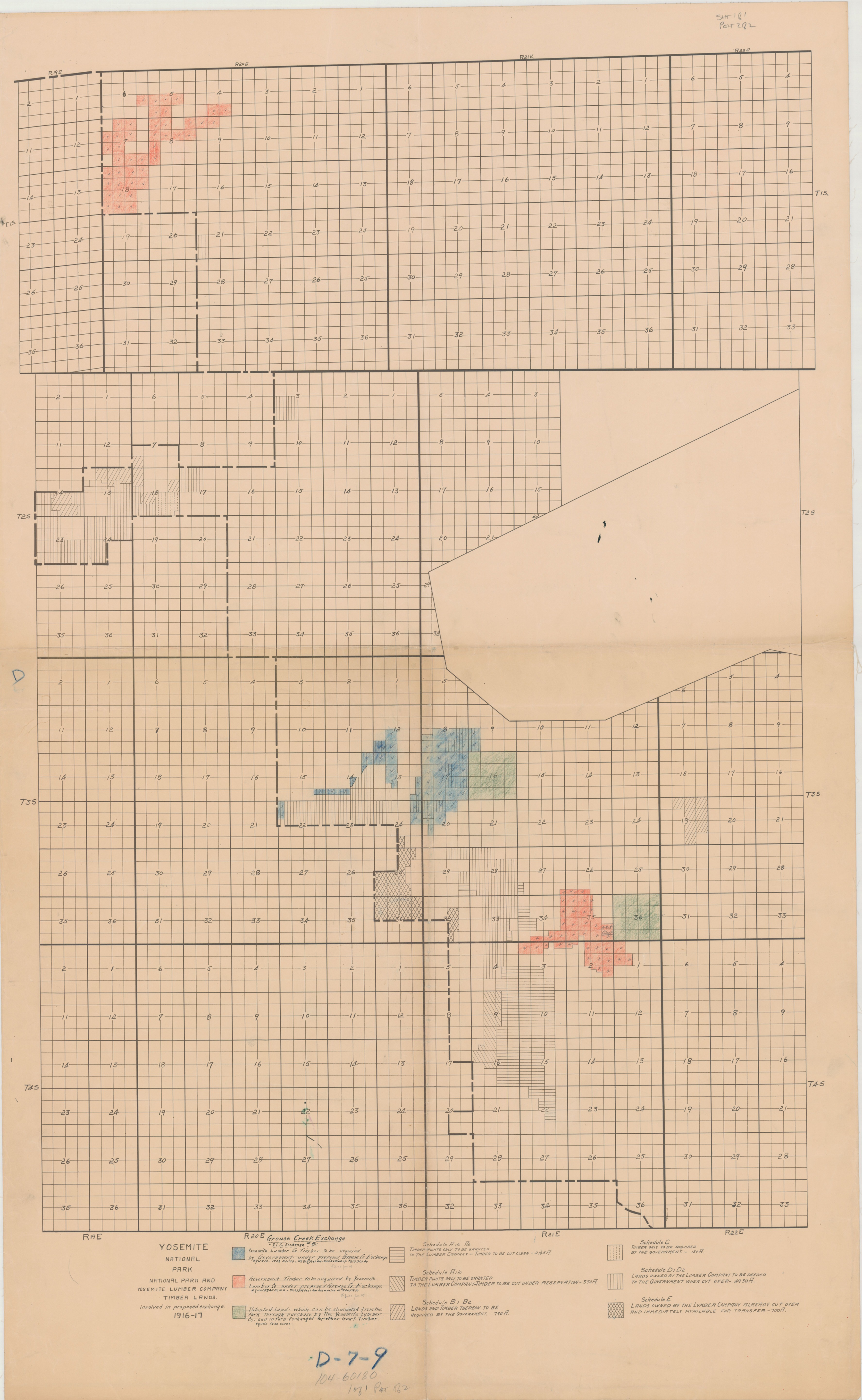 Yosemite National Park and Yosemite Lumber Co. Timber Lands Involved in Proposed Exchange