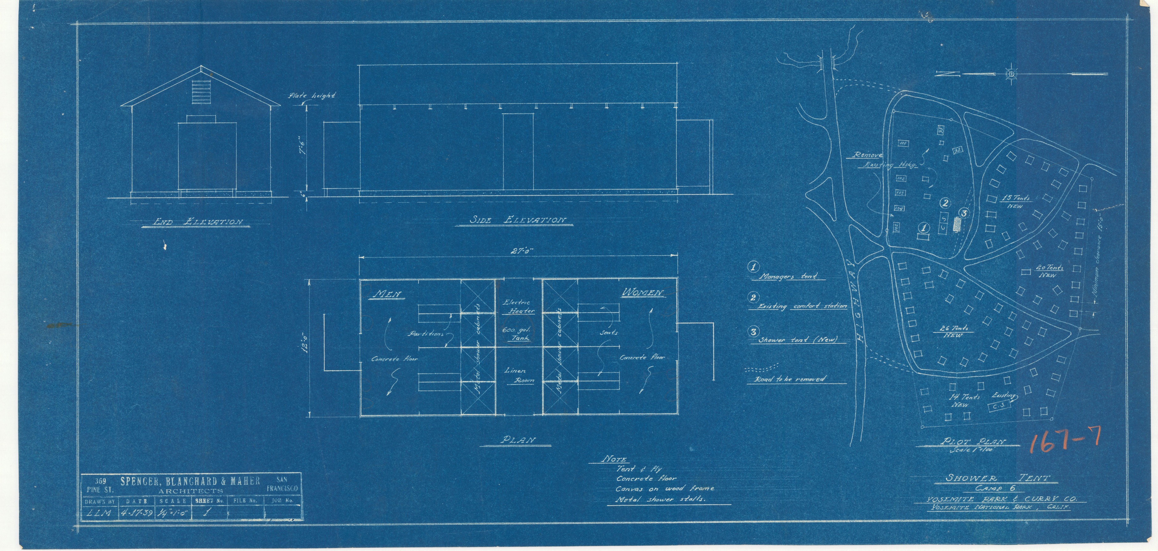 Shower Tent Camp 6 Yosemite Park & Curry Co