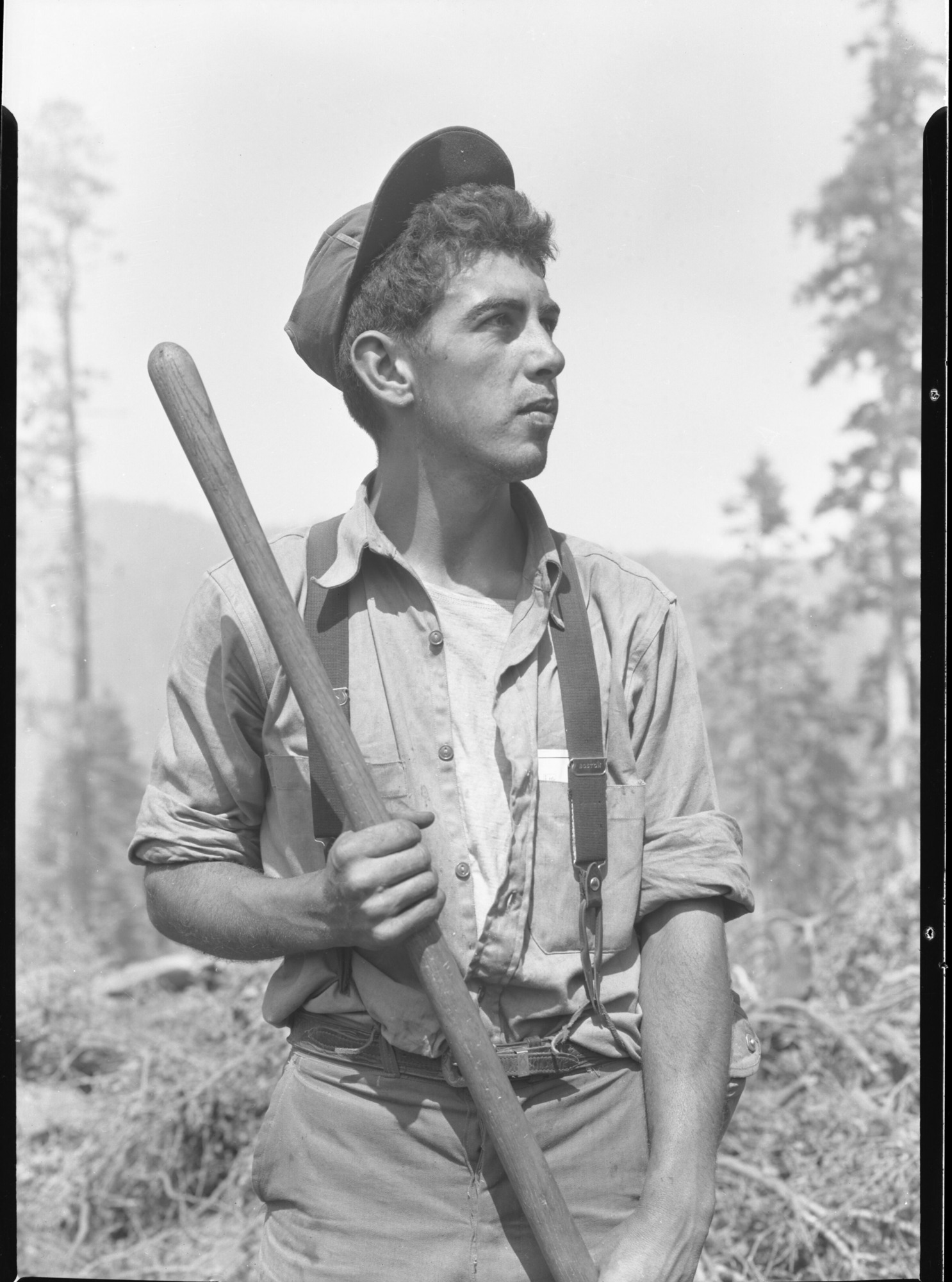 Typical firefighter on the Little Nellie Fire