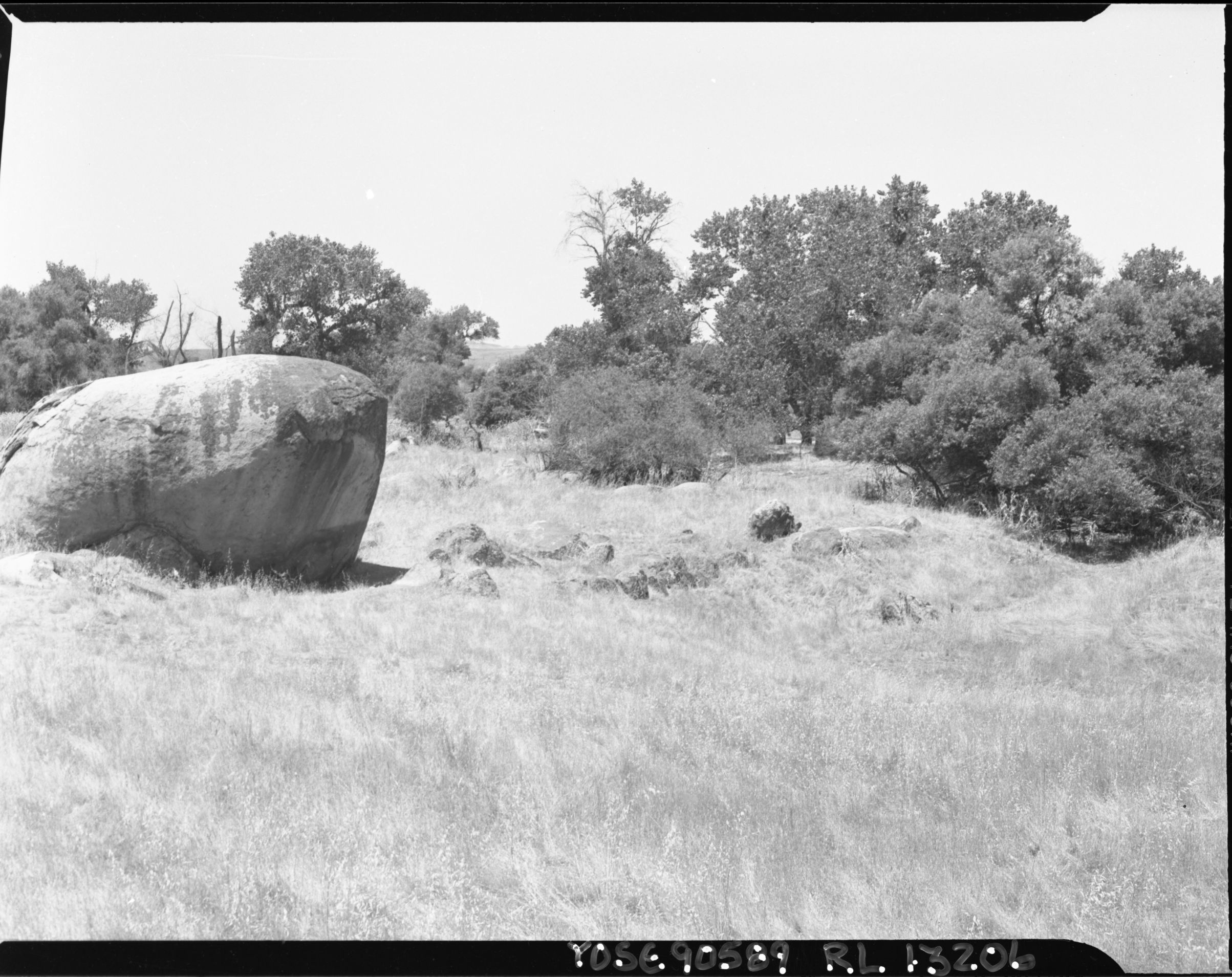 Site of Indian Camp at Adobe Ranch used as Concentration Camp following the Mariposa Indian wars. This site is about a mile upstream from the famous Adobe Ranch.