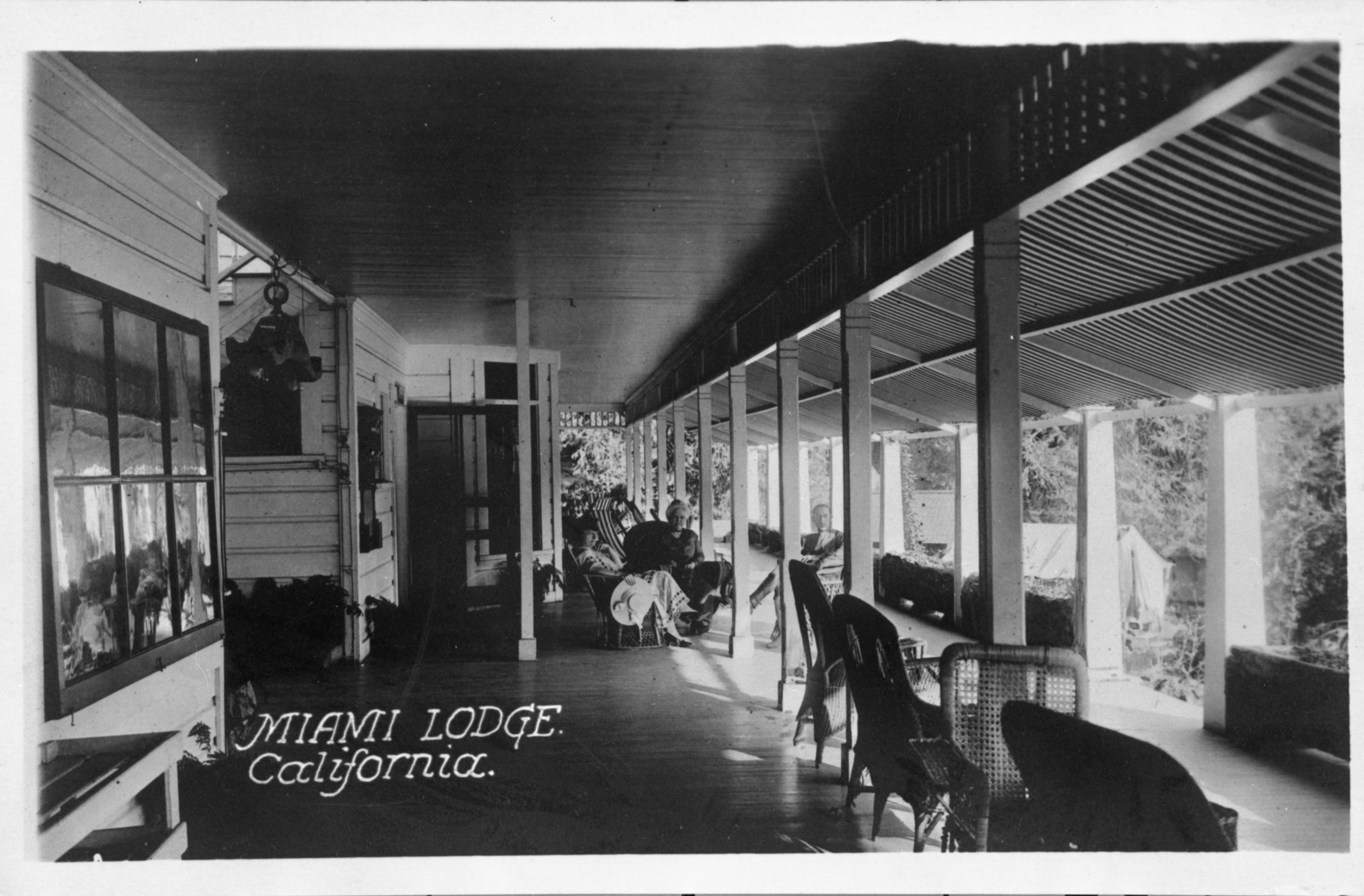 Miami Lodge. Copied courtesy of the Shirley Sargent collection. copied by Michael Dixon, copied 1982