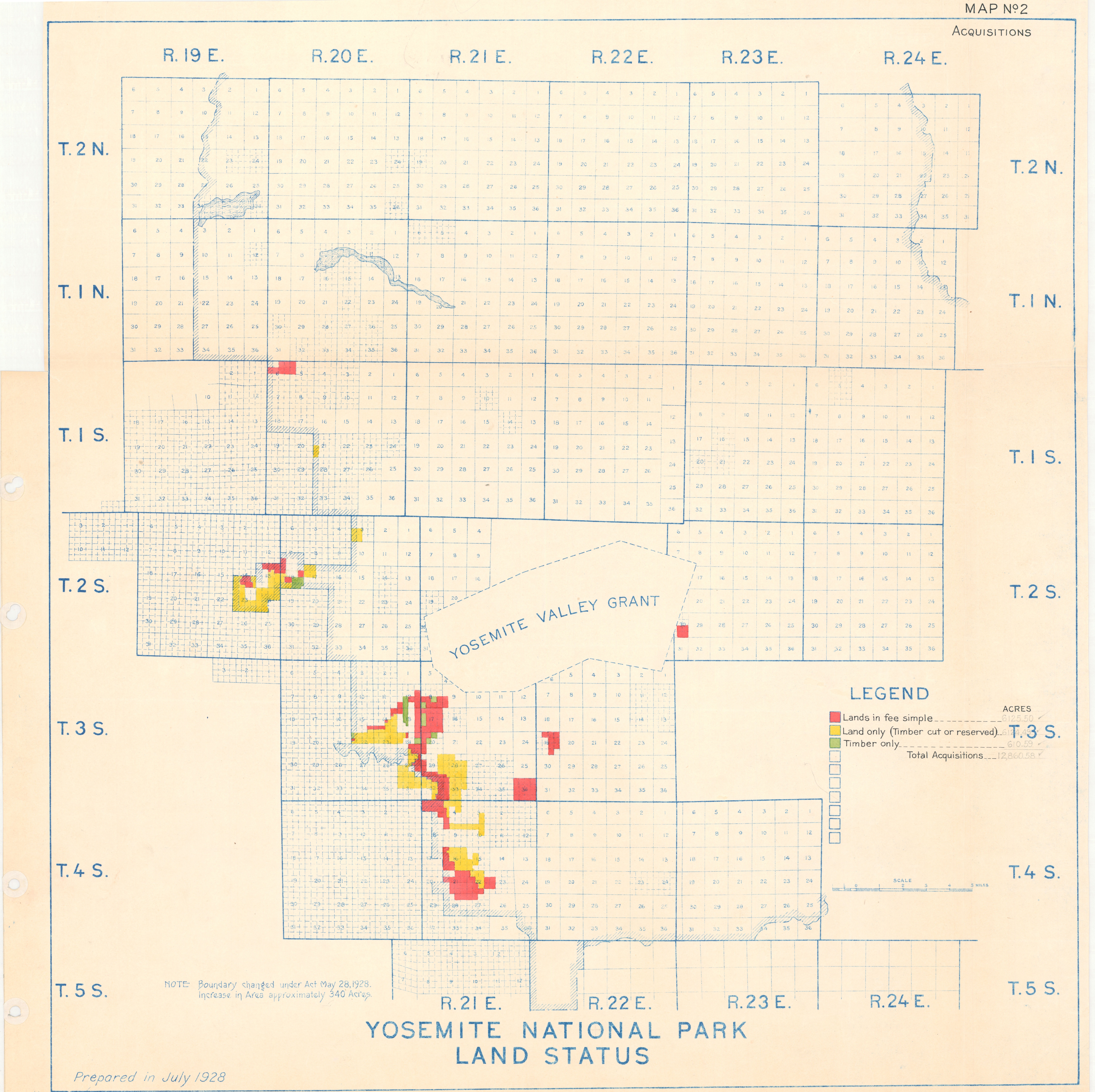 Yosemite Private Land Status