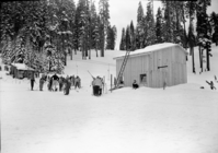 Crowds at Badger Pass and operation of Constam.