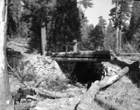 Foresta. Bridge & creek by Myers Ranch. C-7. [Built after 1936].