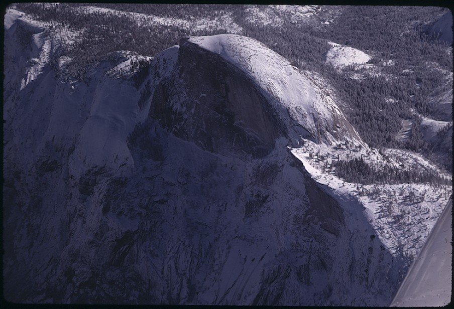 Half Dome , aerial view
