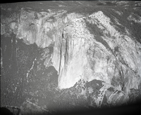 Aerial photograph of El Capitan from flight over park.
