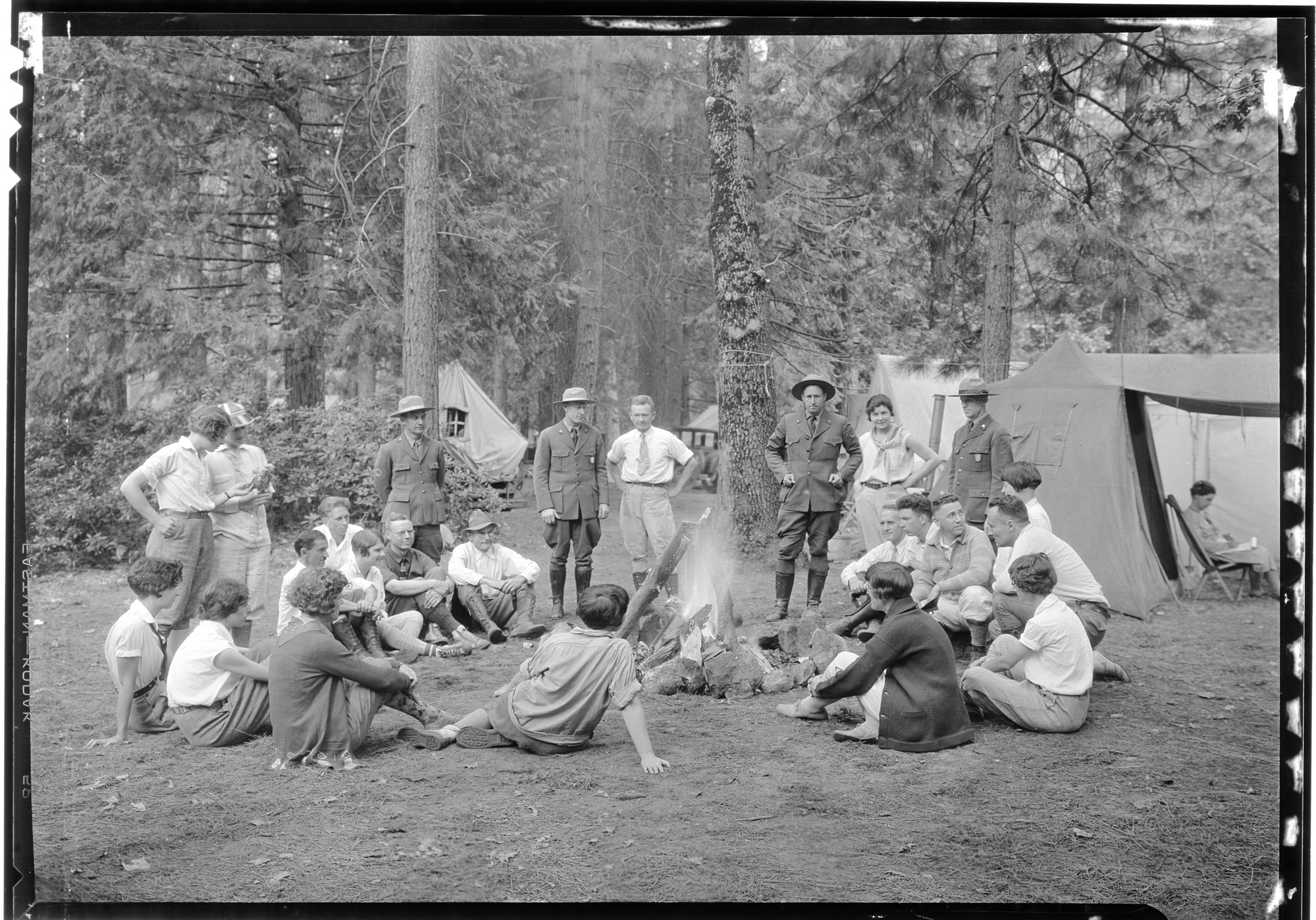 Harold Bryant, hands on hips (NPS), Field School