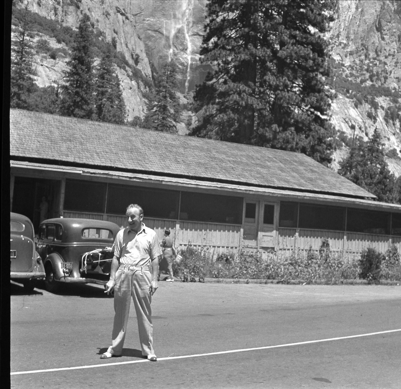 Jimmy Durante at the Yosemite Lodge.