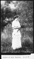 Sister of Will Thornton (store owner). One of 8 sisters. Copied from Wegner photo album.