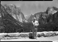 Nat'l Commander Ray Murphy at Wawona Tunnel.
