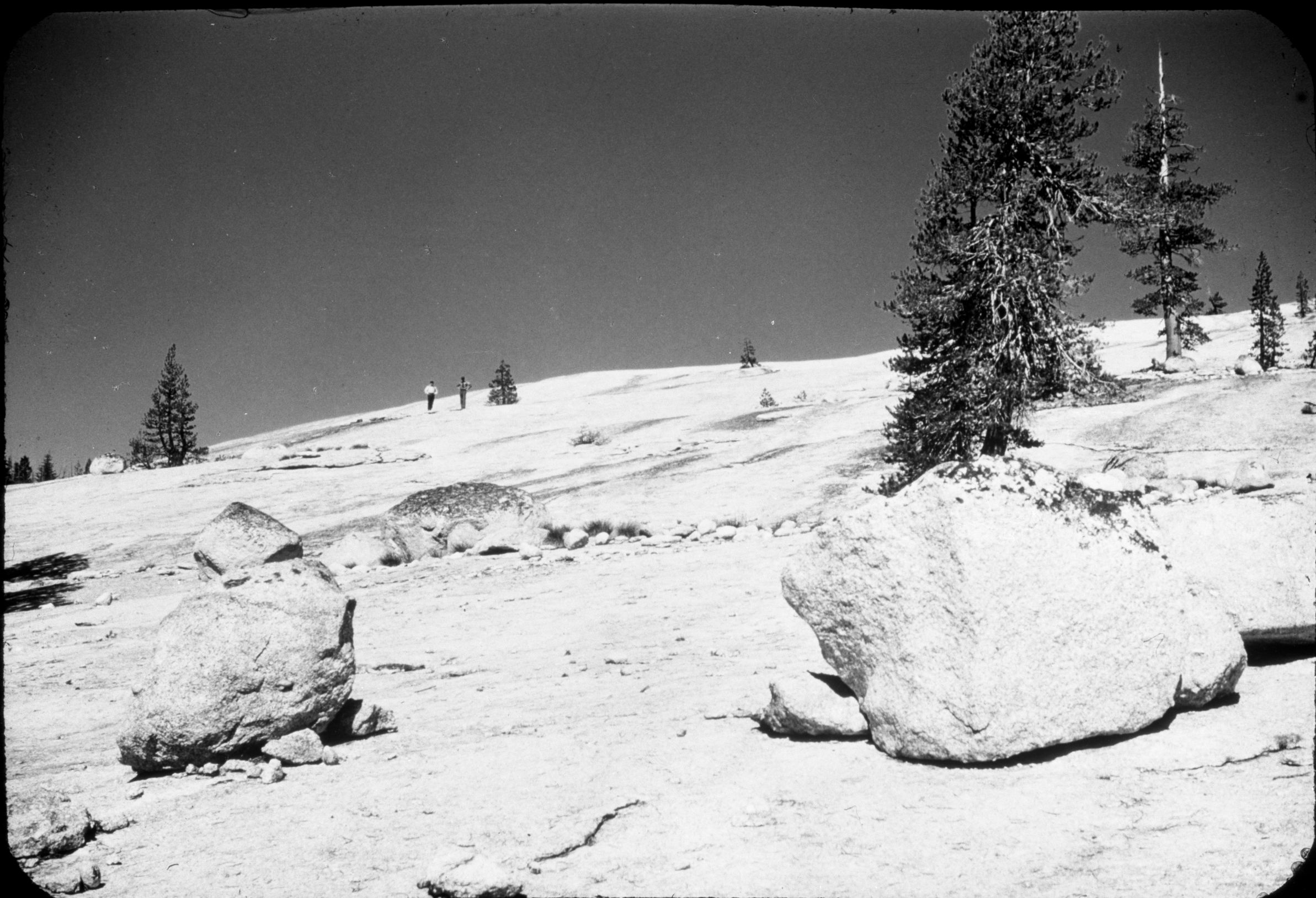 At the base of this dome an obsidian cache was found and excavated. See August Yose. Nature Notes.