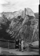 General Somoza with his wife and daughter at Glacier Point.