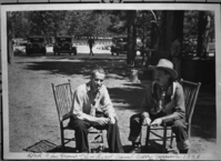 Herbert Earl Wilson & Glen Hood at Camp Curry. Copied by Michael Dixon July, 1981.