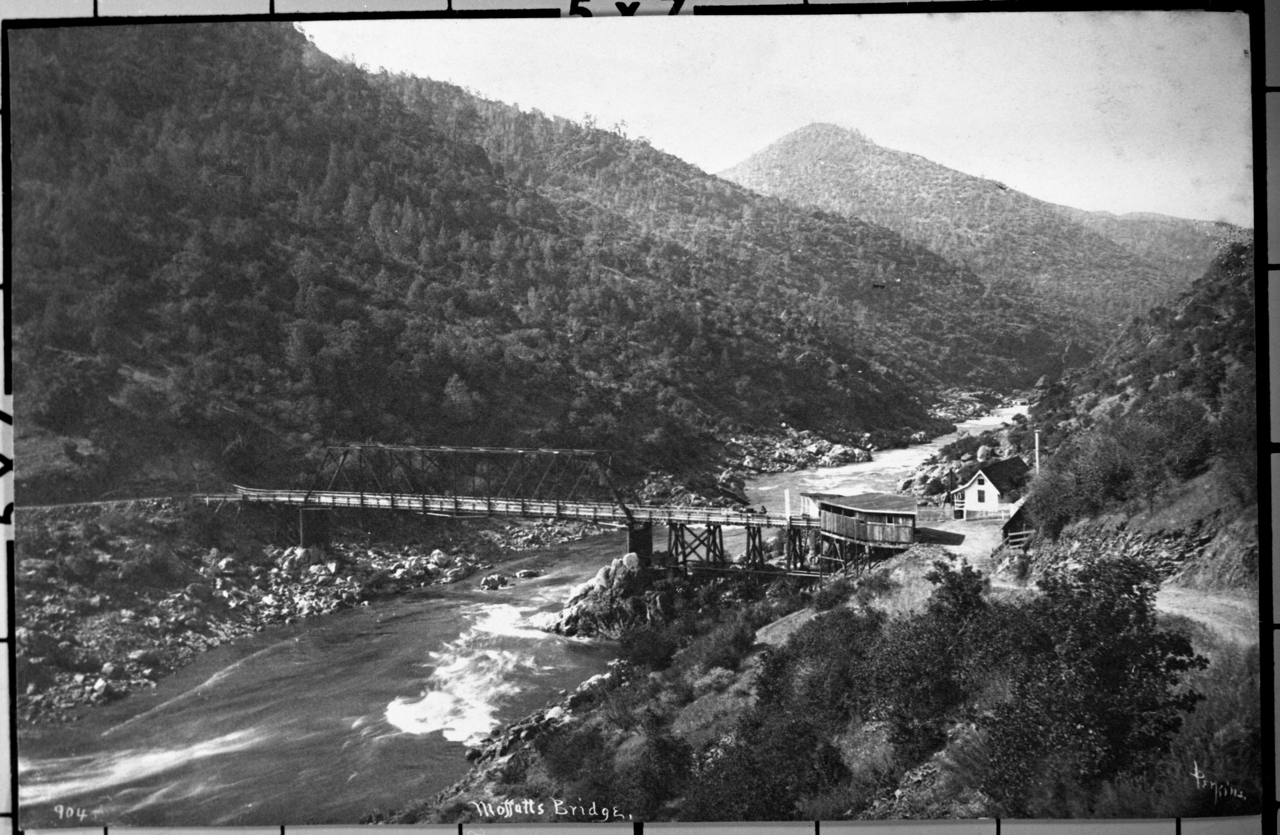 Moffatts Bridge. Original owned by David Cerkel (Perkins' grandson). [now under Lake Don Pedro near Jacksonville, Tuolumne Co.