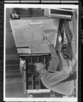 Holmes, Arthur George. Borne December 15, 1904 at Coronado, California of English parentage. Four years college- forestry major, no degrees. Two years seasonal ranger in Yosemite, Permanent ranger Lassen, 1930; transferred to Yosemite 1935. Experience includes forests and building fire protection work, training assignments, bldg. inspection prevention and control of forest fires, etc. Military service: Enlisted in mountain troops, trained war dogs, commissioned in Corps of Military Police and supervised German prisoners of war at Fort Lewis, and Walla Walla, Washington. Military service between October 1942 and June 1946 - had previously served with Army Air Corps at March Field as a flying cadet. Married Dorothy Donaldson Hendrix of PArkton, MD. in 1944 - 3 children (one from a former marriage). copied by Michael Dixon, copied in January 1983.