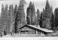 Badger Pass Ski House from meadow after extension
