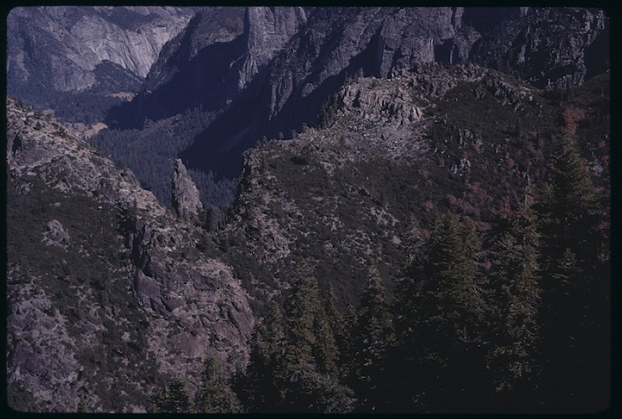 Bridalveil Creek and back of Cathedral Rocks