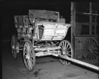 Mahta 11-passenger stagecoach. Manufactured by Schofield & Alvord, Merced.