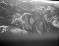 Half Dome. Aerial Photograph of flight over park.