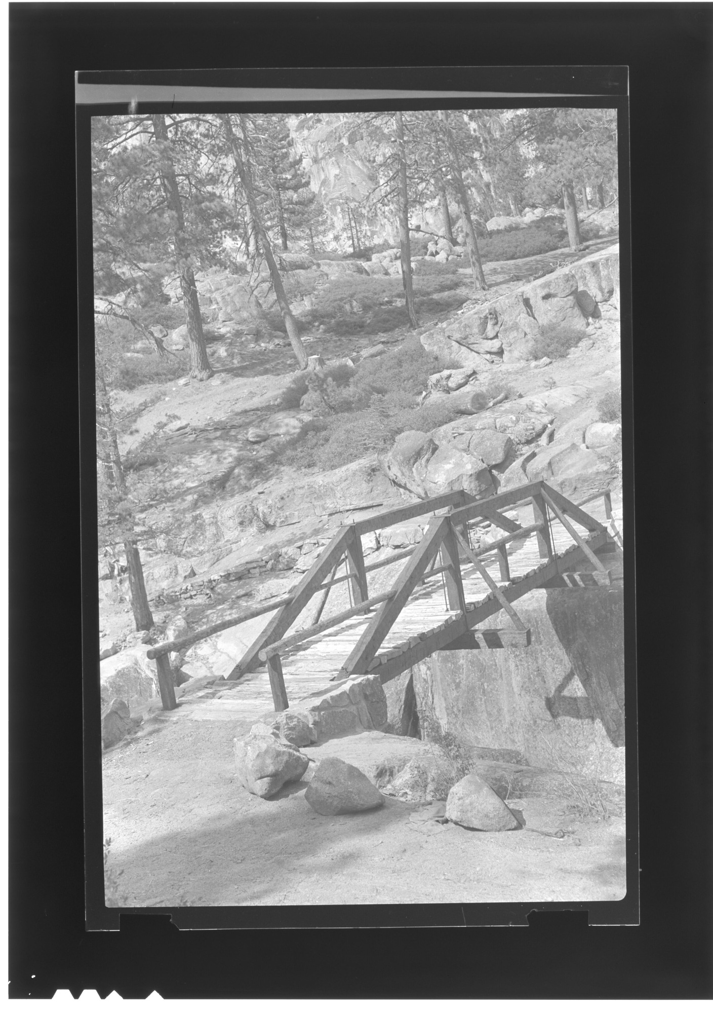 Yosemite Creek bridge above the falls.