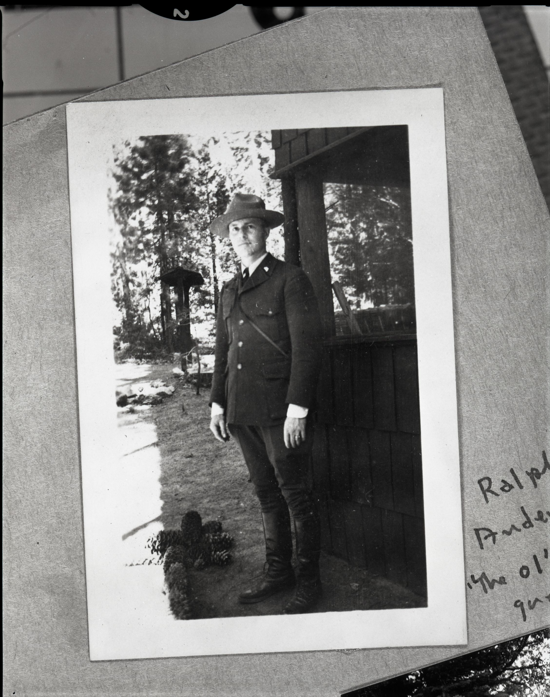 Ralph H. Anderson Copied from Art Holmes album (NPS employee). Copied September 1983 by Michael Dixon.