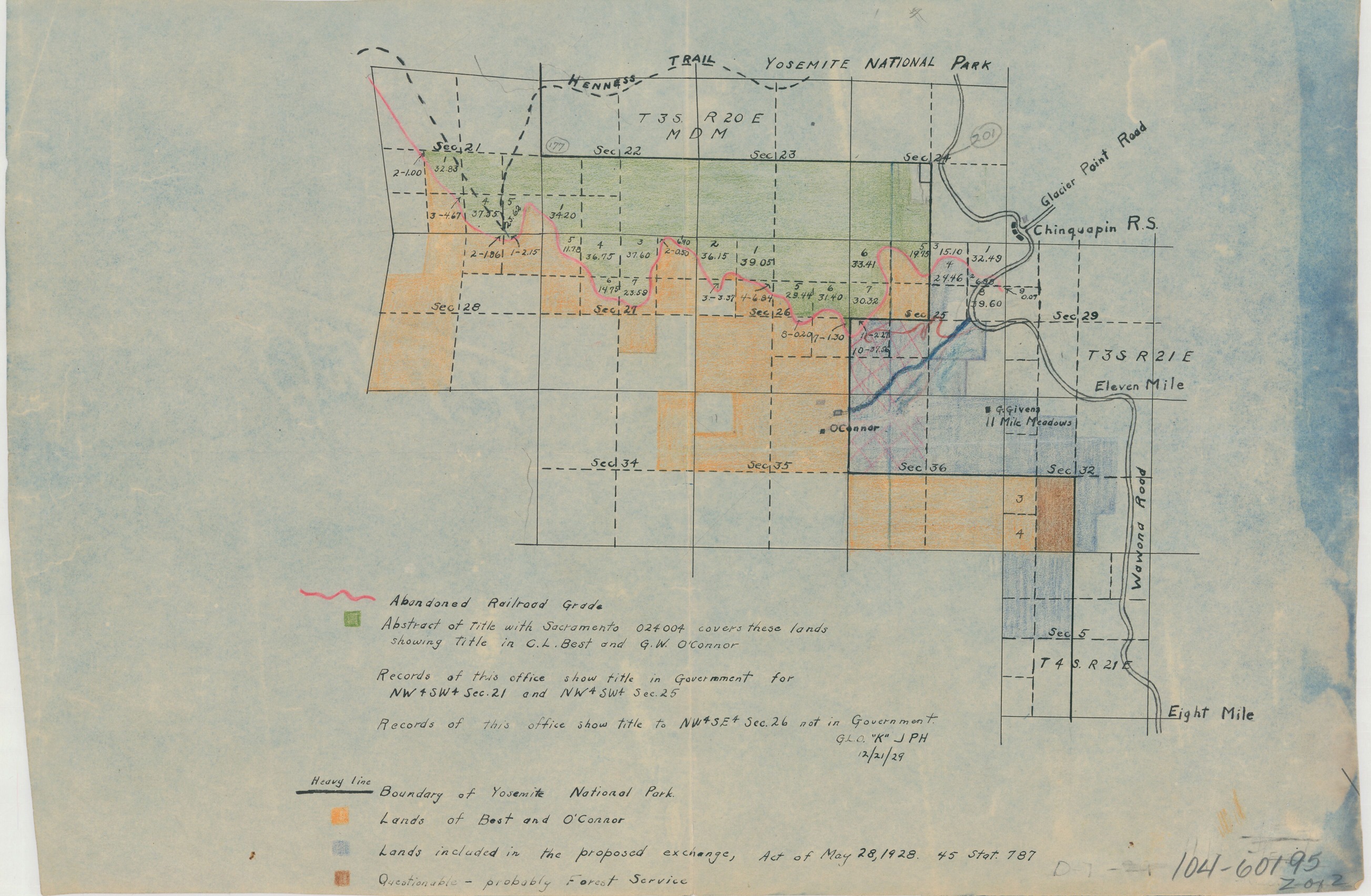 Map of Lands Included in the Proposed Exchange