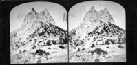Stereoview.; 526 Cathedral Peak front view, Sierras, Cal.; Photographic Views of American Scenery; Reilly & Ormsby Stockton, Cal.