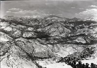 View of Tenaya Lake and High Sierra from Clouds Rest.