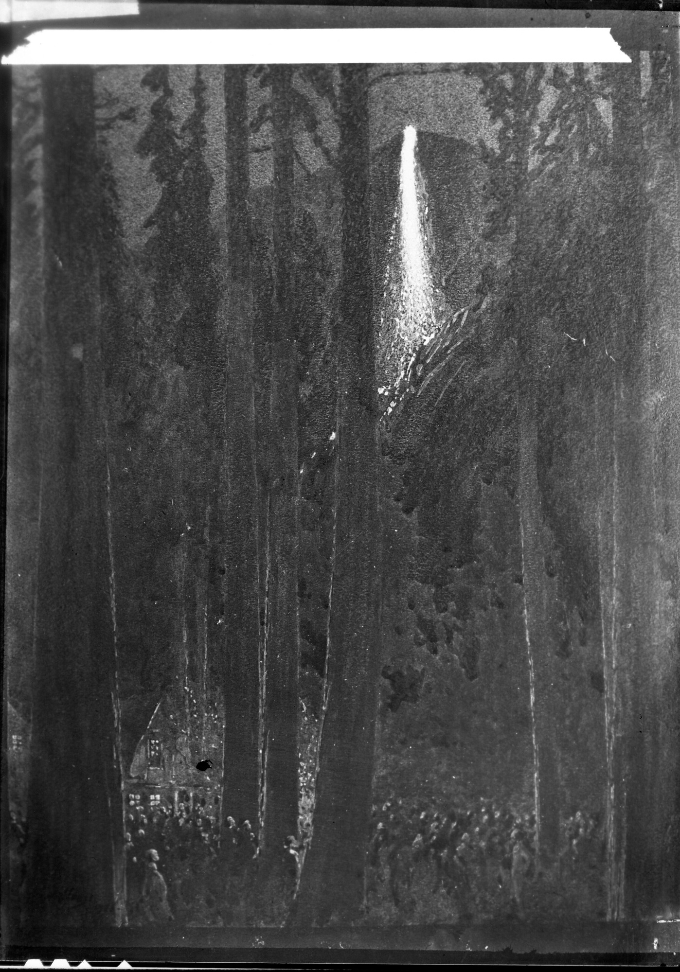 Fire-Fall painting. Copy Neg: 1995 by L. Radanovich.