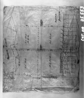 Copy Neg: Michael Dixon, 1985. Map of Yosemite Grant survey - 1883. Yosemite & Big Trees Grant,