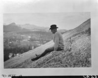 Stephen T. Mather descending Lembert Dome, Tuolumne Meadows, Yosemite