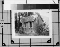 House on the Ahwahnee Meadow. H-112. See also: Y.N.P. Co. binders - 1923. Donated by Audrey Harris.